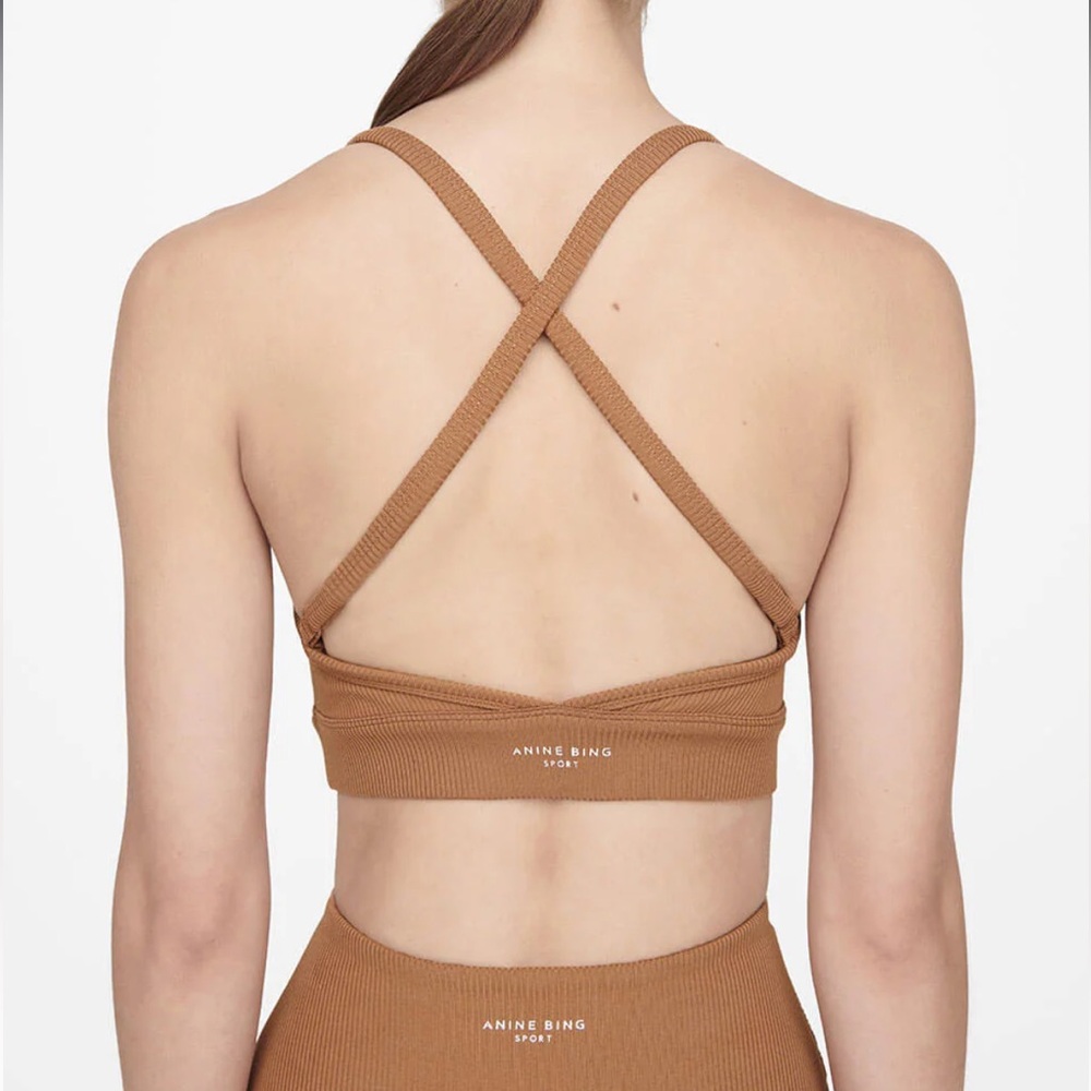 ANINE BING Crossback Sports Bra